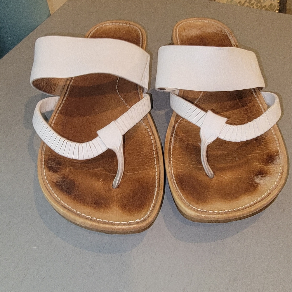 Womens Timberland White Leather Sandals Size 7½